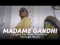 Thumbnail for the Madame Gandhi - Fights For Body Positivity Through Music link, provided by host site