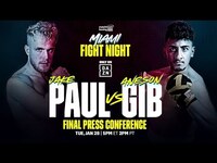 Thumbnail for the Jake Paul - FINAL PRESS CONFERENCE | vs. AnEsonGib link, provided by host site