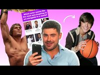 Thumbnail for the Zac Efron - Finds Out Which Iconic Zac Efron Character He Is link, provided by host site