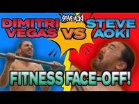 Thumbnail for the Steve Aoki - Fitness Face-Off: Dimitri Vegas vs. Me… Who’s Got the Better Reps? link, provided by host site
