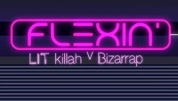 Thumbnail for the Lit Killah - Flexin' (Lyric Video) link, provided by host site