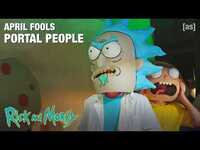 Thumbnail for the Adult Swim - April Fools 2025: Portal People | Rick and Morty | adult swim link, provided by host site