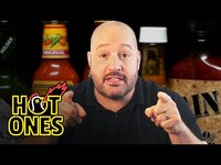 Thumbnail for the Kevin James - Forgets Who He Is While Eating Spicy Wings | Hot Ones link, provided by host site