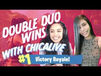 Thumbnail for the Valkyrae - GIRL DUO SQUAD BACK TO BACK WINS! Fortnite link, provided by host site