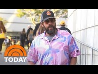 Thumbnail for the Adam Sandler - Gives student his shirt for Adam Sandler spirit day link, provided by host site
