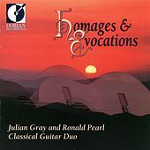 Thumbnail for the Julian Gray - Guitar Duo Recital: Gray, Julian / Pearl, Ronald - Zenamon, J. / Leisner, D. / Biberian, G. / Funk Pearson, S. / Sierra, R. (Homages and Evocations) link, provided by host site