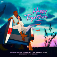 Thumbnail for the Dimitri Vegas & Like Mike - Happy Together - Toneshifterz Remix link, provided by host site