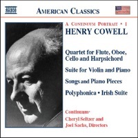 Thumbnail for the Cheryl Seltzer - Henry Cowell: A Continuum Portrait, Vol. 1 link, provided by host site