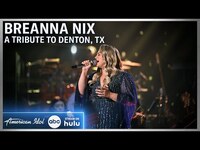 Thumbnail for the Breanna Nix - Honors Denton, TX With “The Climb” | American Idol Finale link, provided by host site