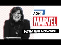Thumbnail for the Tini - Howard answers YOUR Thanos questions | Ask Marvel link, provided by host site