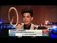 Thumbnail for the Adam Lambert - Interview link, provided by host site