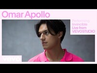 Thumbnail for the Omar Apollo - Invincible (Live Performance) | Vevo link, provided by host site