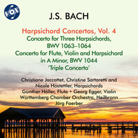 Thumbnail for the Johann Sebastian Bach - J.S. Bach: Harpsichord Concertos, Vol. 4 link, provided by host site