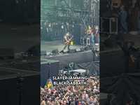 Thumbnail for the Slayer - Jamming Black Sabbath at Back To The Beginning (SHORTS) link, provided by host site