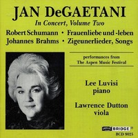 Thumbnail for the Lawrence Dutton - Jan DeGaetani in Concert, Vol. 2 link, provided by host site