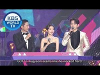 Thumbnail for the GOT7 - Jinyoung to Yugyeom "Great job!" [2019 KBS Song Festival /] link, provided by host site
