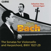 Thumbnail for the Sebastian Hess - Johann Sebastian Bach, The Sonatas for Violoncello and Harpsichord, BWV 1027-1029 link, provided by host site