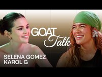Thumbnail for the Selena Gomez - & Karol G Debate GOAT Pop Star, Song to Cry To & Reggaetón Artist | GOAT Talk link, provided by host site