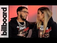 Thumbnail for the Anuel Aa - & Karol G Discuss Touring Together, Their First Kiss On Stage & More | Billboard link, provided by host site