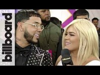 Thumbnail for the Anuel Aa - & Karol G Talk Touring Together & BBLMA Nominations | Billboard Latin Music Awards link, provided by host site