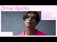 Thumbnail for the Omar Apollo - Killing Me (Live Performance) | Vevo link, provided by host site