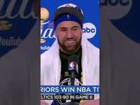 Thumbnail for the Culture Jam - Klay Thompson calls out Jaren Jackson Jr. in the post-game￼ press conference link, provided by host site