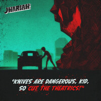Thumbnail for the Jhariah - Knives Are Dangerous, Kid, So Cut the Theatrics! link, provided by host site