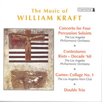 Thumbnail for the William Kraft - Kraft, W.: Concerto for 4 Percussion Soloists / Contextures I / Games: Collage No. 1 / Double Trio link, provided by host site