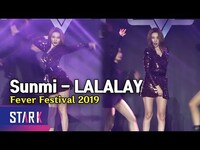 Thumbnail for the Sunmi - 'LALALAY' Stage ('섹시 퀸' 선미의 '날라리') link, provided by host site