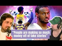 Thumbnail for the Cheat Codes - Lebron Trade Rumors, Bronny's Fake Contract, and has the city of LA moved on from Lebron? link, provided by host site