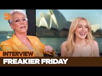Thumbnail for the Jamie - Lee Curtis & Lindsay Lohan: body-swapping with pop icons & 'snaps' | Freakier Friday Interview link, provided by host site