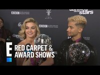Thumbnail for the Jordan Fisher - & Lindsay Arnold React to Winning "DWTS" | E! Red Carpet & Award Shows link, provided by host site