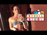 Thumbnail for the Demi Lovato - Looks Ab-Tastic in New Swimsuit Shot link, provided by host site
