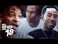 Thumbnail for the 21 Savage - Ludacris, & Julio Jones talk 45 Years of Hip Hop | Hip Hop Awards 2018 link, provided by host site