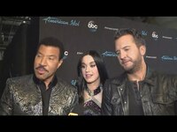 Thumbnail for the Katy Perry - Luke Bryan & Lionel Richie on Carrie Underwood's Epic Return to 'American Idol' Excl… link, provided by host site