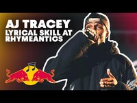 Thumbnail for the AJ Tracey - Lyrical Skill at Rhymeantics | Red Bull Music Academy link, provided by host site