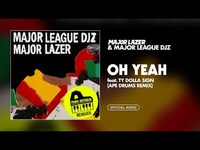 Thumbnail for the Major Lazer - Oh Yeah Ape Drums Remix link, provided by host site