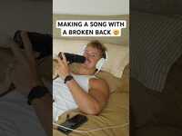 Thumbnail for the Forrest Frank - Making a song with a broken back 🤯 link, provided by host site