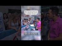 Thumbnail for the Big Time Rush - Meets fan who skipped high school graduation for them link, provided by host site