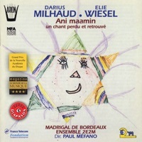Thumbnail for the Ensemble 2E2M - Milhaud, Wiesel : Ani maamin, Un chant perdu et retrouvé link, provided by host site