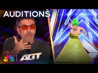 Thumbnail for the Simon Cowell - Mistakes Andy Star For Shrek | AGT 2025 link, provided by host site