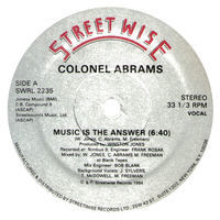 Thumbnail for the Colonel Abrams - Music Is the Answer link, provided by host site