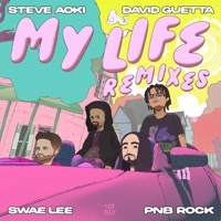 Thumbnail for the Steve Aoki - My Life Remixes link, provided by host site