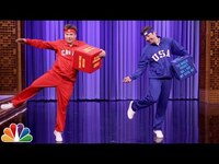Thumbnail for the Mike - Myers and Jimmy Have a Dice Dance-Off link, provided by host site