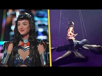 Thumbnail for the Katy Perry - NEARLY FALLS Into Audience After Flying Prop Malfunctions link, provided by host site