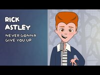 Thumbnail for the Rick Astley - Never Gonna Give You Up (Official Animated Video) link, provided by host site