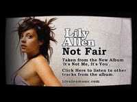 Thumbnail for the Lily Allen - Not Fair link, provided by host site