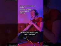 Thumbnail for the Sarah Cothran - Nothing hits like sad lyrics with a cool beat link, provided by host site