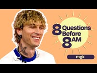 Thumbnail for the Machine Gun Kelly - On 'Cliché' Pick Up Lines & Life as a Cat Dad | 8 Before 8 link, provided by host site