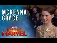 Thumbnail for the Mckenna Grace - On playing a young Captain Marvel | Red Carpet Premiere link, provided by host site
